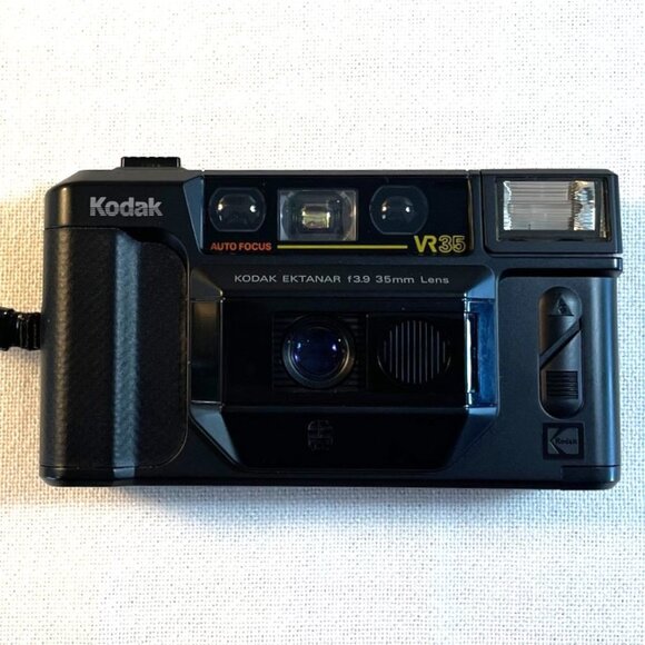 TWO Kodak Cameras: Ektanar AutoFocus VR35 & Tele Ektra 2 plus 1 Case & Flipflash - Picture 3 of 11